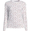 image:imageLands End Womens UPF 50 Rash Guard  Long Sleeve Chlorine Resistant Crew Neck MoistureWicking Beach Paddleboarding Petite and Plus SizesCherry Jam CherriesWhite