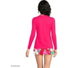 image:imageLands End Womens UPF 50 Rash Guard  Long Sleeve Chlorine Resistant Crew Neck MoistureWicking Beach Paddleboarding Petite and Plus SizesCoral Rubies