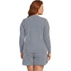 image:imageLands End Womens UPF 50 Rash Guard  Long Sleeve Chlorine Resistant Crew Neck MoistureWicking Beach Paddleboarding Petite and Plus SizesDeep Sea Navy Mini Stripe