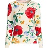 image:imageLands End Womens UPF 50 Rash Guard  Long Sleeve Chlorine Resistant Crew Neck MoistureWicking Beach Paddleboarding Petite and Plus SizesEgretExploded Poppy Floral