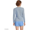 image:imageLands End Womens UPF 50 Rash Guard  Long Sleeve Chlorine Resistant Crew Neck MoistureWicking Beach Paddleboarding Petite and Plus SizesLake Blue Geo Floral