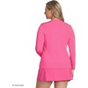 image:imageLands End Womens UPF 50 Rash Guard  Long Sleeve Chlorine Resistant Crew Neck MoistureWicking Beach Paddleboarding Petite and Plus SizesPink Azalea
