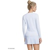 image:imageLands End Womens UPF 50 Rash Guard  Long Sleeve Chlorine Resistant Crew Neck MoistureWicking Beach Paddleboarding Petite and Plus SizesSoft Cloud Blue Mini Stripe