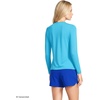 image:imageLands End Womens UPF 50 Rash Guard  Long Sleeve Chlorine Resistant Crew Neck MoistureWicking Beach Paddleboarding Petite and Plus SizesTurquoise