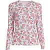 image:imageLands End Womens UPF 50 Rash Guard  Long Sleeve Chlorine Resistant Crew Neck MoistureWicking Beach Paddleboarding Petite and Plus SizesWhite Multi Paisley Floral