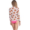 image:imageLands End Womens UPF 50 Rash Guard  Long Sleeve Chlorine Resistant Crew Neck MoistureWicking Beach Paddleboarding Petite and Plus SizesWhite Spring Floral