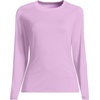 image:imageLands End Womens UPF 50 Rash Guard  Long Sleeve Chlorine Resistant Crew Neck MoistureWicking Beach Paddleboarding Petite and Plus SizesWild Lilacs