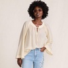 image:imageLands End Womens Voile Tie Neck Poet BlouseDried Bamboo