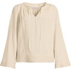 image:imageLands End Womens Voile Tie Neck Poet BlouseDried Bamboo