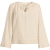 image:imageLands End Womens Voile Tie Neck Poet BlouseDried Bamboo