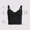 image:imageLands End Womens Wrap Midkini TopBlack
