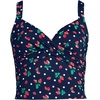 image:imageLands End Womens Wrap Midkini TopNavyBerry Dot