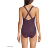 image:imageLands End Womens XBack Tugless SwimsuitDark Wine Shine