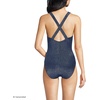 image:imageLands End Womens XBack Tugless SwimsuitDeep Sea Navy Shine