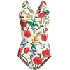 image:imageLands End Womens XBack Tugless SwimsuitEgretPoppy Floral