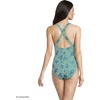 image:imageLands End Womens XBack Tugless SwimsuitFloralVibrant Clover Stripe