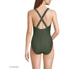 image:imageLands End Womens XBack Tugless SwimsuitRich Olive Green Ottoman