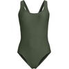 image:imageLands End Womens XBack Tugless SwimsuitRich Olive Green Ottoman