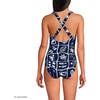 image:imageLands End Womens XBack Tugless SwimsuitSea StampNavyWhite