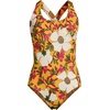 image:imageLands End Womens XBack Tugless SwimsuitSweet Mango Floral Blossom
