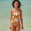 image:imageLands End Womens XBack Tugless SwimsuitSweet Mango Floral Blossom