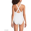 image:imageLands End Womens XBack Tugless SwimsuitWhite Ottoman