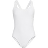 image:imageLands End Womens XBack Tugless SwimsuitWhite Ottoman