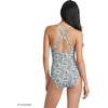 image:imageLands End Womens XBack Tugless SwimsuitWhiteLilac Multi Ditsy Floral