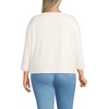 image:imageWomens 34 Sleeve Cozy Rib Dolman ShirtIvory Heather