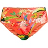image:imageWomens Chlorine Resistant Mid Rise Classic Bikini BottomsOrange Coral Multi Palm