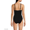 image:imageWomens Chlorine Resistant Sculpting Control Draped One Piece SwimsuitBlack