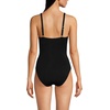 image:imageWomens Chlorine Resistant Sculpting Control Draped One Piece SwimsuitBlack