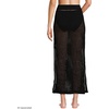 image:imageWomens Cotton Open Knit Maxi Swim Coverup SkirtBlack