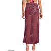 image:imageWomens Cotton Open Knit Maxi Swim Coverup SkirtBurgundy Spritz