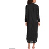 image:imageWomens Eyelet Button Down Maxi Coverup DressBlack