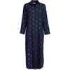 image:imageWomens Eyelet Button Down Maxi Coverup DressDeep Sea Navy