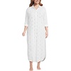 image:imageWomens Eyelet Button Down Maxi Coverup DressWhite