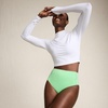 image:imageWomens Long Sleeve Mock Neck Cropped UPF 50 Sun Protection Rash GuardWhite