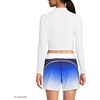 image:imageWomens Long Sleeve Mock Neck Cropped UPF 50 Sun Protection Rash GuardWhite