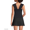 image:imageWomens Square Neck Underwire Square Back Tankini Swimsuit TopBlack