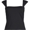 image:imageWomens Square Neck Underwire Square Back Tankini Swimsuit TopBlack