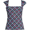 image:imageWomens Square Neck Underwire Square Back Tankini Swimsuit TopCherriesDeep Sea Navy Plaid