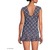 image:imageWomens Square Neck Underwire Square Back Tankini Swimsuit TopCherriesDeep Sea Navy Plaid