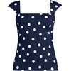 image:imageWomens Square Neck Underwire Square Back Tankini Swimsuit TopDeep Sea Navy Polka Dot