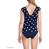 image:imageWomens Square Neck Underwire Square Back Tankini Swimsuit TopDeep Sea Navy Polka Dot