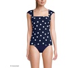 image:imageWomens Square Neck Underwire Square Back Tankini Swimsuit TopDeep Sea Navy Polka Dot