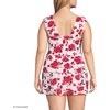 image:imageWomens Square Neck Underwire Square Back Tankini Swimsuit TopRed Graphic Floral