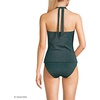 image:imageWomens Texture VNeck Halter Tankini Swimsuit TopDeep Balsam Shine