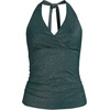 image:imageWomens Texture VNeck Halter Tankini Swimsuit TopDeep Balsam Shine