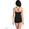 image:imageWomens Tugless High Neck Strappy Back Tankini Swimsuit TopBlack
